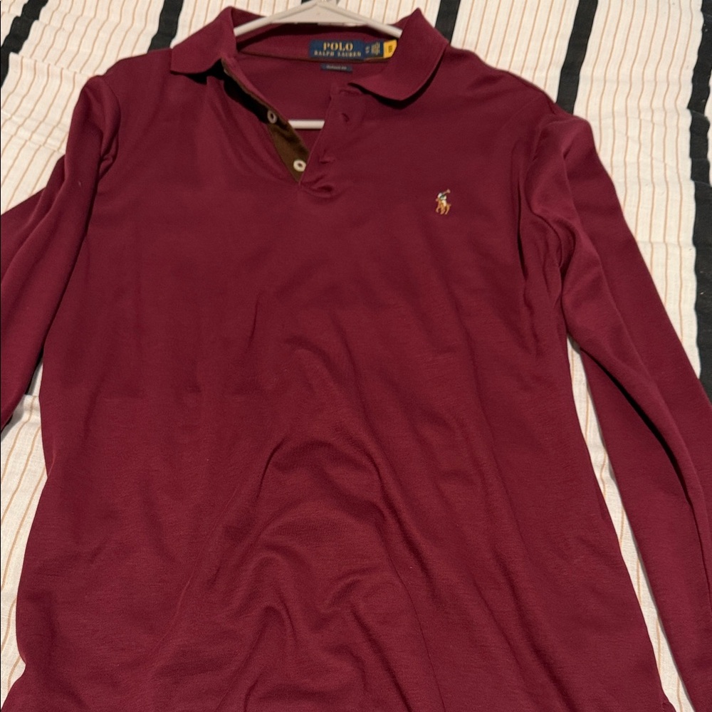 Ralph Lauren Classic Fit Maroon Polo Shirt
